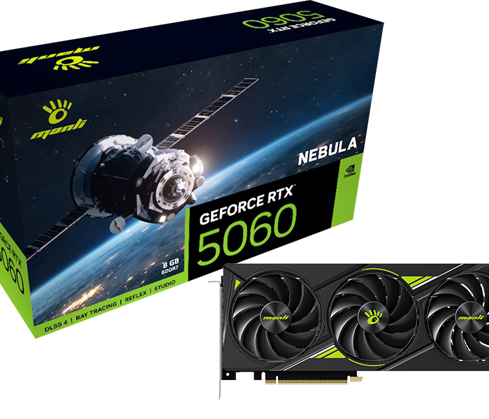 Manli Nebula GeForce RTX 5060 OC 8GB GDDR7