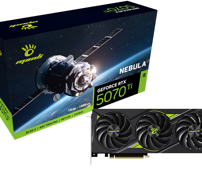Manli Nebula GeForce RTX 5070 Ti 16GB GDDR7