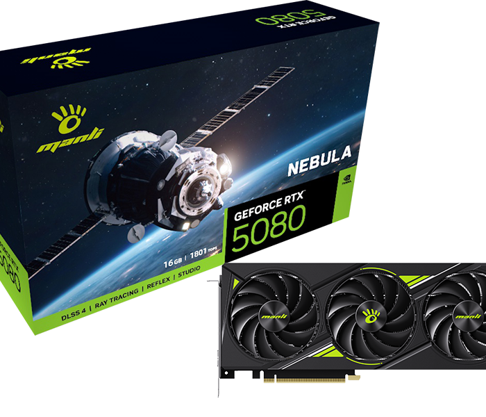 Manli Nebula GeForce RTX 5080 16GB GDDR7